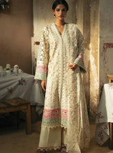 Mulaqaat By Afrozeh Embroidered Lawn 3 Piece Unstitched Suit AF25MFL D-08 MOHABBAT